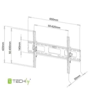 Techly 40-65" Wall Bracket for LED LCD TV Tilt" ICA-PLB 131L