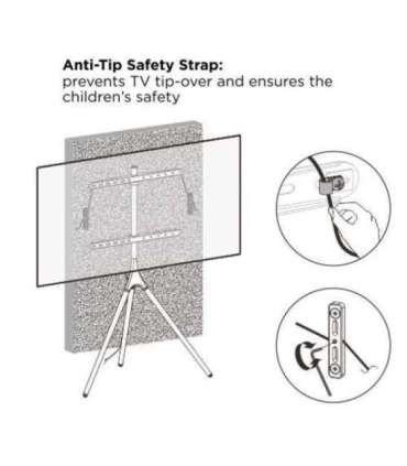 Techly ICA-TR18SAM TV mount 165.1 cm (65") Walnut