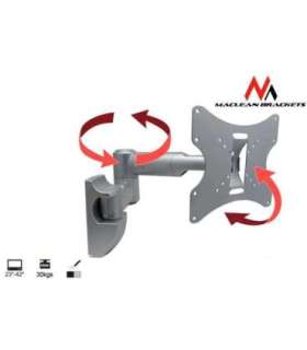 TV Wall Mount Bracket LCD LED Plasma 23-42'' up to 30kg max vesa 200x200 Silver