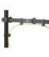 Maclean MC-883 monitor mount / stand 81.3 cm (32") Clamp Black