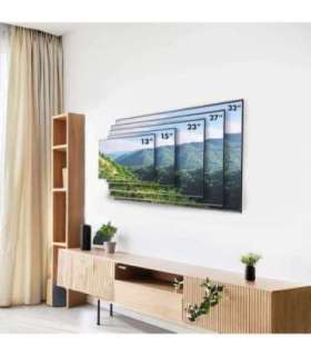 Maclean MC-417 Full Motion TV Monitor Wall Mount 13-32" 30kg max. VESA 100x100 Black Powder Coated Universal Holder