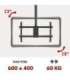 Maclean ceiling mount for TV, max load 60kg, 43-86", max VESA 600x400, MC-112 B