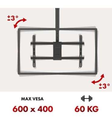 Maclean ceiling mount for TV, max load 60kg, 43-86", max VESA 600x400, MC-112 B