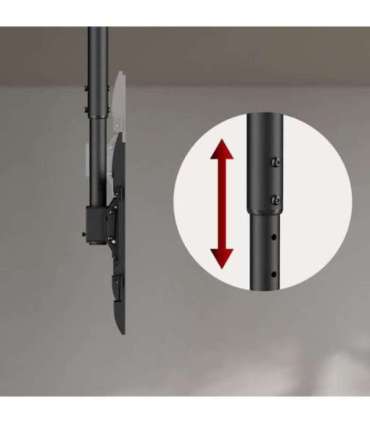 Maclean ceiling mount for TV, max load 60kg, 43-86", max VESA 600x400, MC-112 B