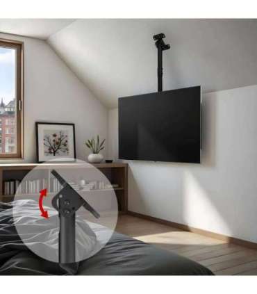 Maclean ceiling mount for TV, max load 60kg, 43-86", max VESA 600x400, MC-112 B