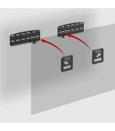 Maclean TV bracket, compatible with Samsung QLED TVs, 43"-85", max. 60kg, MC-806 N