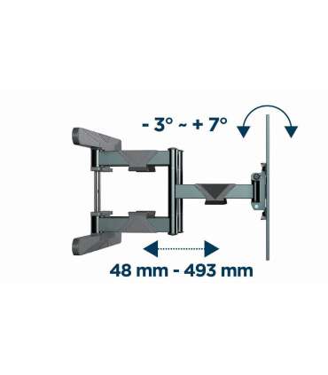 Gembird WM-80ST-01 TV mount/stand 2.03 m (80") Steel