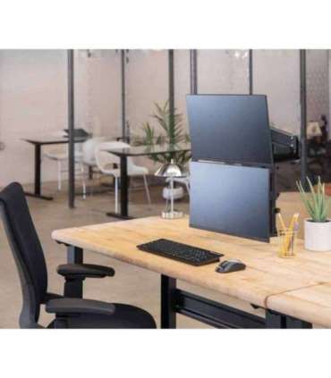 Fellowes Ergonomics arm for 2 vertical monitors - Platinum series