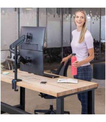 Fellowes Ergonomics arm for 2 vertical monitors - Platinum series