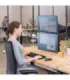 Fellowes Ergonomics arm for 2 vertical monitors - Platinum series