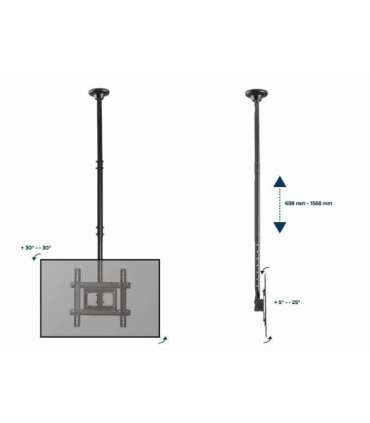 Gembird CM-70ST-01 TV mount/stand 177.8 cm (70") Black