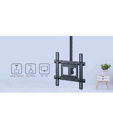 Gembird CM-70ST-01 TV mount/stand 177.8 cm (70") Black