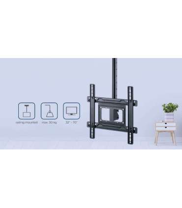 Gembird CM-70ST-01 TV mount/stand 177.8 cm (70") Black