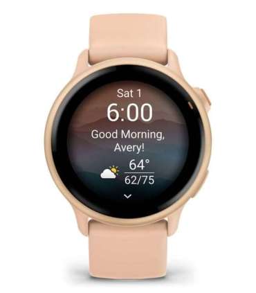 Garmin vívoactive 6 3.05 cm (1.2") AMOLED 42 mm Digital 390 x 390 pixels Touchscreen Pink Wi-Fi GPS (satellite)