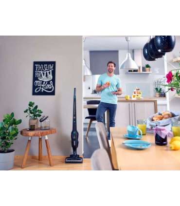 Leifheit Rotaro PowerVac 2in1 20V  Bagless Black, Blue