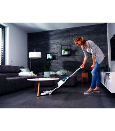 Leifheit Regulus Aqua PowerVac Stick vacuum Battery Wet Green, White