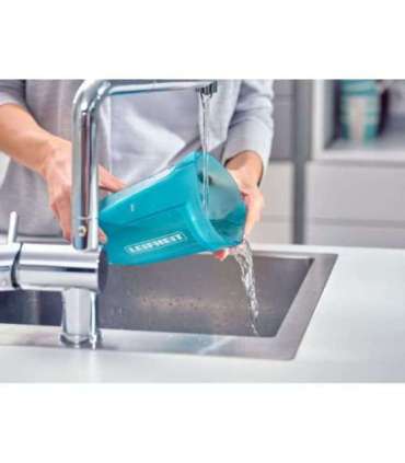 Leifheit Regulus Aqua PowerVac Stick vacuum Battery Dry&wet Foam Bagless Blue, Grey, White