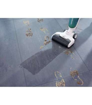 Leifheit Regulus Aqua PowerVac Stick vacuum Battery Dry&wet Foam Bagless Blue, Grey, White