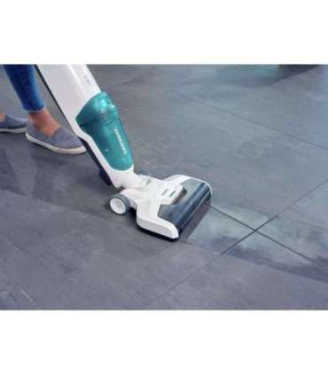 Leifheit Regulus Aqua PowerVac Stick vacuum Battery Dry&wet Foam Bagless Blue, Grey, White