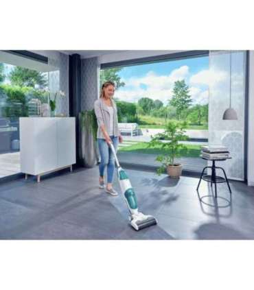 Leifheit Regulus Aqua PowerVac Stick vacuum Battery Dry&wet Foam Bagless Blue, Grey, White