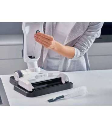 Leifheit Regulus Aqua PowerVac Stick vacuum Battery Dry&wet Foam Bagless Blue, Grey, White