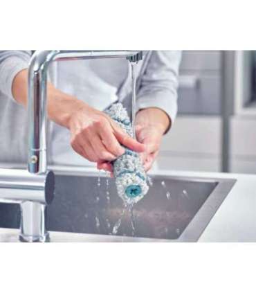 Leifheit Regulus Aqua PowerVac Stick vacuum Battery Dry&wet Foam Bagless Blue, Grey, White