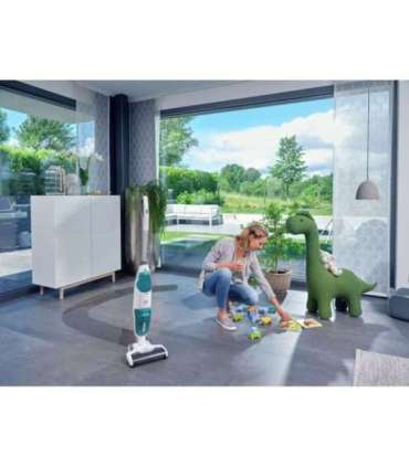 Leifheit Regulus Aqua PowerVac Stick vacuum Battery Dry&wet Foam Bagless Blue, Grey, White