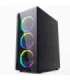 Gembird CCC-FC-1500RGB computer case Midi Tower Black, Transparent