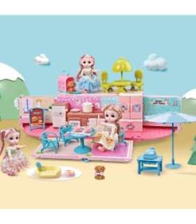 WOOPIE 2-ühes kamper XXL nukumaja komplekt nukudele