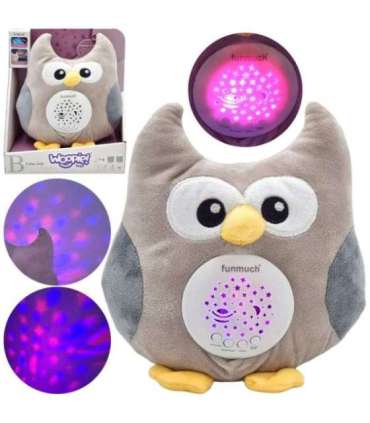 WOOPIE BABY kaisumänguasi uneabina ja projektor 2-ühes öökull - 10 hällilaulu