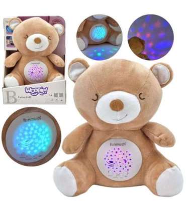 WOOPIE BABY Kallistusmänguasi uinutaja projektor 2-ühes karu - 10 hällilaulu