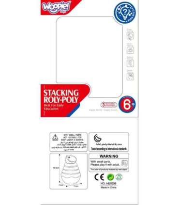 WOOPIE BABY сенсорная игрушка Дино, пирамидка-пазл для младенцев