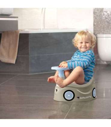 BIG серый горшок, новая машинка Bobby Car, руль