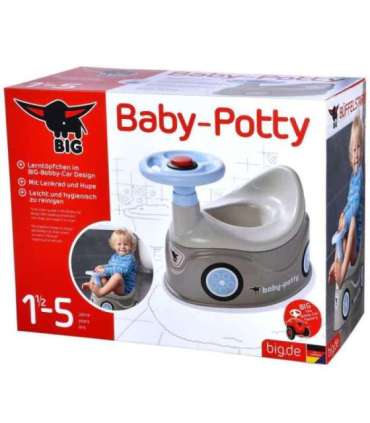 BIG серый горшок, новая машинка Bobby Car, руль