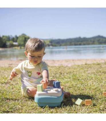 SMOBY väike roheline sorteerija bioplastikust korvis