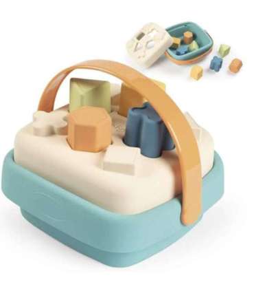 SMOBY väike roheline sorteerija bioplastikust korvis