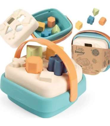 SMOBY väike roheline sorteerija bioplastikust korvis