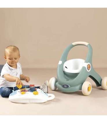 SMOBY Little 3-ühes kõndija ja tõukaja, interaktiivne vanker