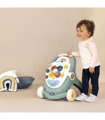 SMOBY Little 3-ühes kõndija ja tõukaja, interaktiivne vanker