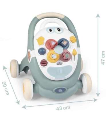 SMOBY Little 3-ühes kõndija ja tõukaja, interaktiivne vanker