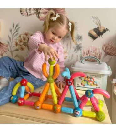 WOOPIE magnetilised ehitusklotsid, harivad, 52 osa