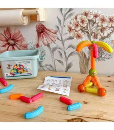 WOOPIE magnetilised ehitusklotsid, harivad, 52 osa