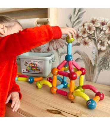 WOOPIE magnetilised ehitusklotsid, harivad, 52 osa