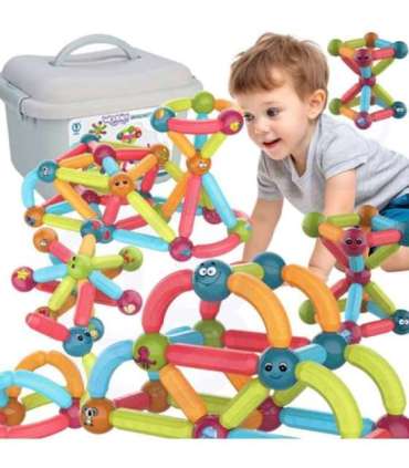 WOOPIE magnetilised ehitusklotsid, harivad, 52 osa