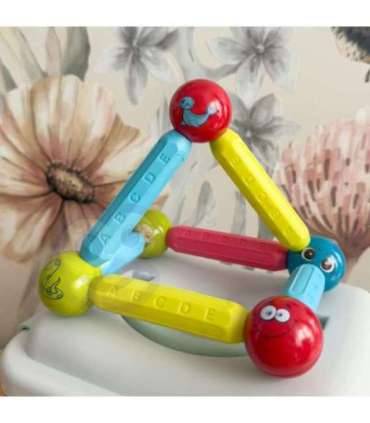 WOOPIE magnetilised ehitusklotsid, õpetlikud, 128 tk.