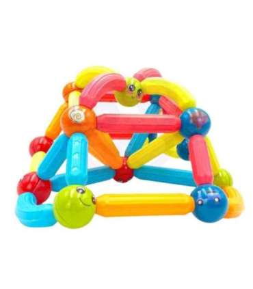 WOOPIE magnetilised ehitusklotsid, õpetlikud, 128 tk.