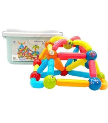 WOOPIE magnetilised ehitusklotsid, õpetlikud, 128 tk.