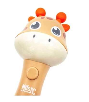 WOOPIE BABY kaelkirjak-rassel, sensoorne närimislelu muusikaga, Montessori, 1 tk.