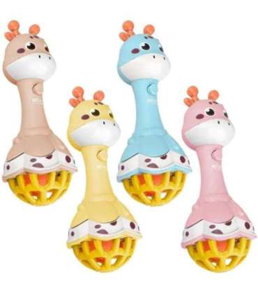 WOOPIE BABY kaelkirjak-rassel, sensoorne närimislelu muusikaga, Montessori, 1 tk.