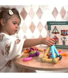 WOOPIE магнитные конструктивные обучающие блоки, большие, толстые, 28 шт